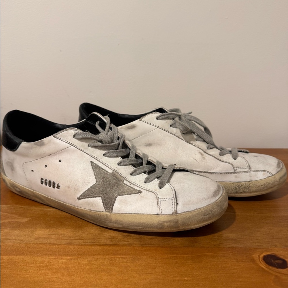 Golden Goose Super Star White and Gray Sneakers Size 44 men - Picture 2 of 5
